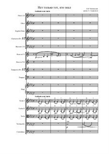 Six Romances, TH 93 Op.6: No.6 None but the Lonely Know, for orchestra by Pyotr Tchaikovsky
