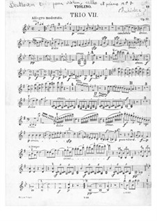 Trio for Violin, Cello and Piano No.7 'Archduke', Op.97: parte do violino by Ludwig van Beethoven