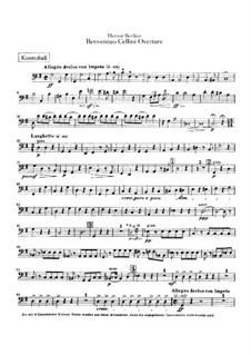 Benvenuto Cellini, H.76 Op.23: abertura - para contrabaixo by Hector Berlioz