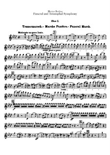 Grand Funeral and Triumphal Symphony, H.80 Op.15: parte de oboes by Hector Berlioz