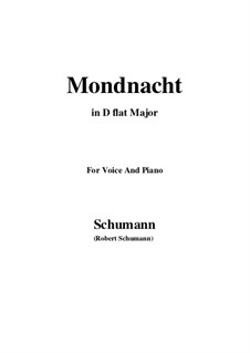 No.5 Mondnacht (Moonlight Night): D flat Major by Robert Schumann