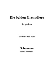 No.1 Two Grenadiers: G minor by Robert Schumann