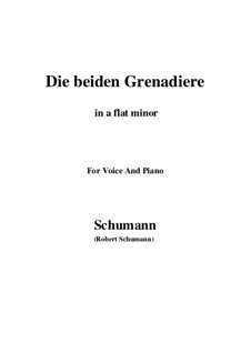 No.1 Two Grenadiers: A flat minor by Robert Schumann