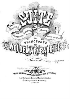 Suite for Piano, Op.21: Suite para Piano by Woldemar Bargiel