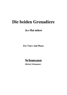 No.1 Two Grenadiers: E flat minor by Robert Schumann