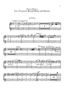 Les Troyens (The Trojans), H.133 Op.29: Act IV 'Royal Hunt and Storm' – oboes parts by Hector Berlioz