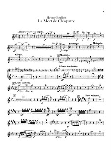 La mort de Cléopâtre (Death of Cleopatra), H.36: parte de oboes by Hector Berlioz