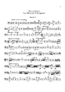 La mort de Cléopâtre (Death of Cleopatra), H.36: parte fagotes by Hector Berlioz