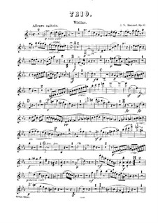 Piano Trio No.2 in E Flat Major, Op.12: parte do violino by Johann Nepomuk Hummel