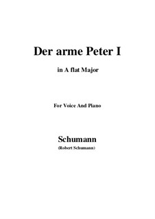 Romances and Ballades, Op.53: No.3 Der arme Peter (Poor Peter), Movement I (A flat Major) by Robert Schumann