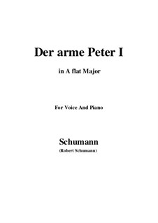 Romances and Ballades, Op.53: No.3 Der arme Peter (Poor Peter), Movement I (A flat Major) by Robert Schumann