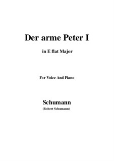 Romances and Ballades, Op.53: No.3 Der arme Peter (Poor Peter), Movement I (E flat Major) by Robert Schumann