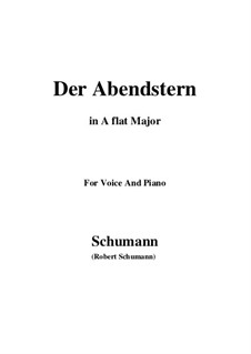 No.1 Der Abendstern (The Evening Star): A flat Major by Robert Schumann