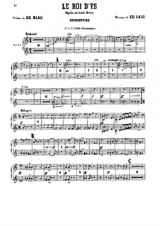 Le roi d'Ys (The King of Ys): Horns I-II part by Édouard Lalo