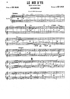Le roi d'Ys (The King of Ys): Horns III-IV part by Édouard Lalo
