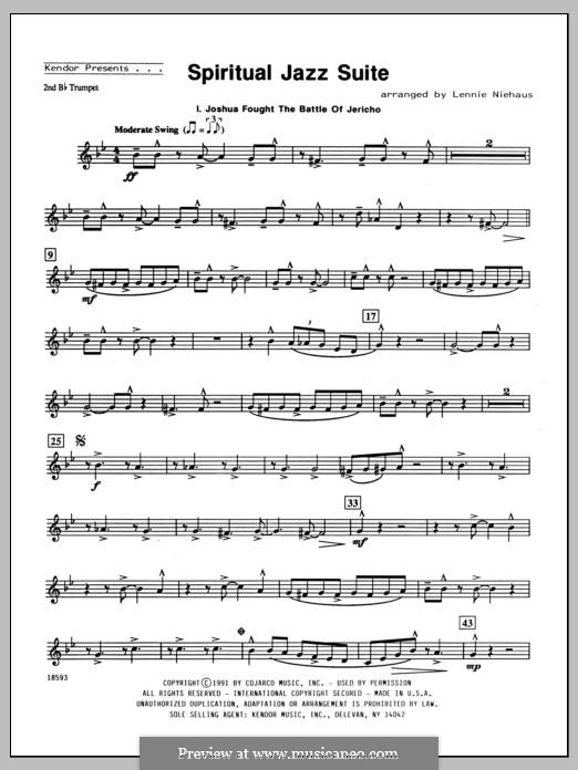 Spiritual Jazz Suite: 2nd Bb Trumpet part by Lennie Niehaus