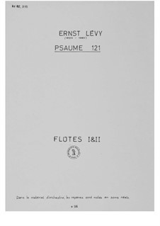 Psalm 121 (Choral Score): parte orquetra by Ernst Levy