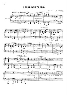 Sechs Deutsche Märchenbilder, Op.135: Nr.2 Schneewittchen by Franz Bendel