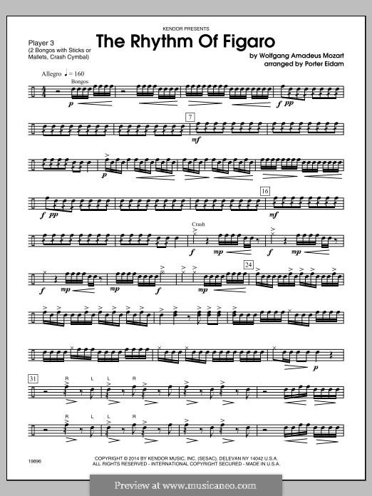 The Rhythm of Figaro: Aux. Perc. 2 by Wolfgang Amadeus Mozart