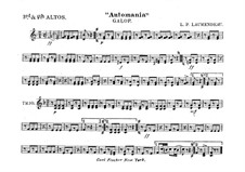 Automania. Galop for Cornet and Orchestra: Alto horns in Es III-IV part by Louis-Philippe Laurendeau