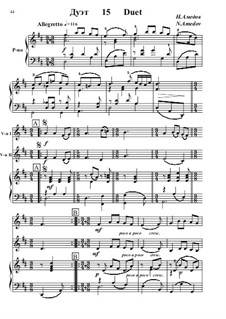 Детский альбом для юных скрипачей: No.15 Duo for Two Violins and Piano by Nazim Amedov