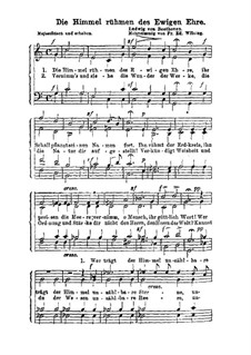 Die Himmel rühmen (The Heavens Declare the Glory of God): para coro by Ludwig van Beethoven