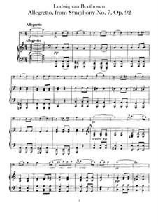 Movement II: versão para violoncelo e piano by Ludwig van Beethoven