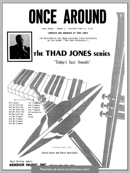 Once Around: partitura completa by Thad Jones
