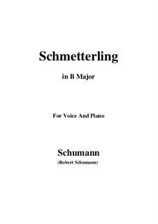 No.2 Butterfly: B Major by Robert Schumann