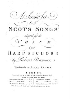 Scots Songs for Voices and Harpsichord: livro II by Robert Bremner