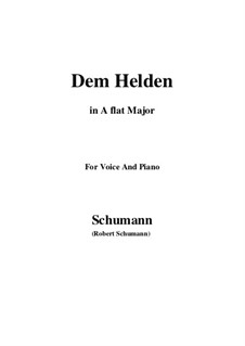 No.3 Dem Helden: A flat Major by Robert Schumann