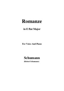 Spanische Liebeslieder (Spanish Love Songs), Op.138: No.5 Romance, Version III (E flat Major) by Robert Schumann