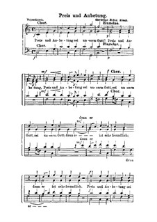 Preis und Anbetung: para coro misto by Christian Heinrich Rinck