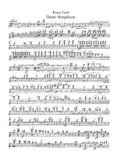 Dante Symphony, S.109: parte de flautas by Franz Liszt