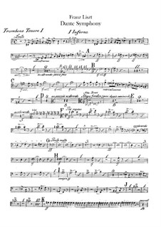 Dante Symphony, S.109: parte de trombones e tubas by Franz Liszt