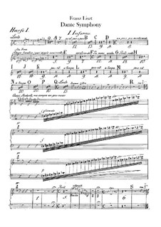 Dante Symphony, S.109: Harps I-II parts by Franz Liszt