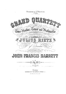 String Quartet in D Minor, Op.8: Quarteto de cordas em D menor by John Francis Barnett