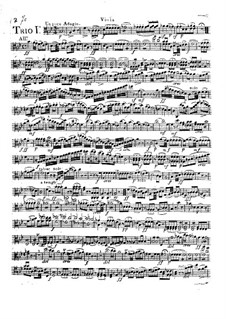 Three String Trios, Op.6: parte viola by Camillo Barni