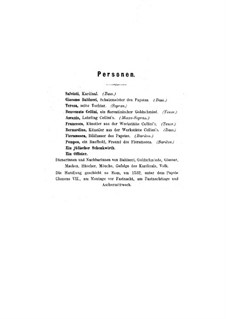 Benvenuto Cellini, H.76 Op.23: Overture and Act I. Arrangement for soloists, choir and piano by Hector Berlioz