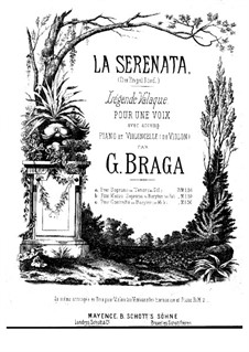 Angel's Serenade (Légende Valaque): For voice, cello (or violin) and piano (F Major) by Gaetano Braga