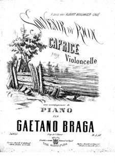 Souvenir du Rhin for Cello and Piano: Souvenir du Rhin for Cello and Piano by Gaetano Braga