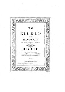 Twenty Etudes: Twenty Etudes by Henri Brod
