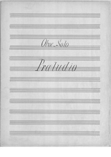 Prelude for Oboe and String Orchestra: partes by Axel Gade