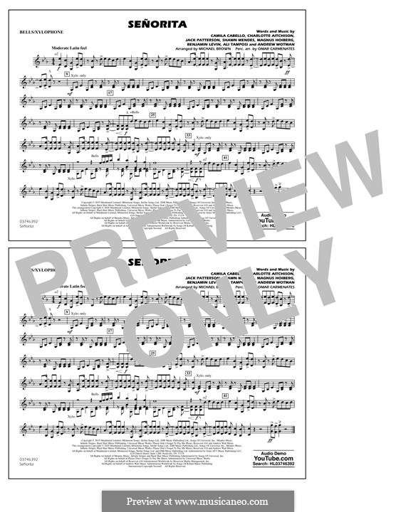 Señorita (Shawn Mendes & Camila Cabello) Marching Band version: Bells/Xylophone part by Benjamin Levin, Alexandra Tamposi, Shawn Mendes, Magnus August Hoiberg, Camila Cabello