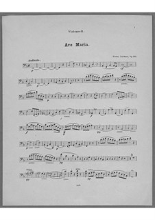 Ave Maria for Voice, Choir, Strings and Organ (or Harmonium), Op.162: parte violoncelo by Franz Paul Lachner