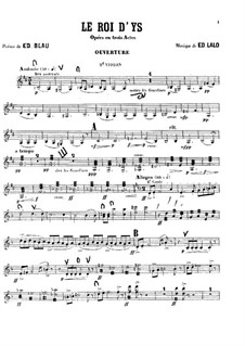 Le roi d'Ys (The King of Ys): violinos parte II by Édouard Lalo