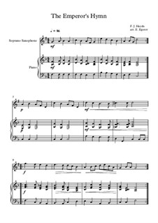 Austrian National Hymn, Hob.XXVIa/43: For soprano saxophone and piano by Joseph Haydn