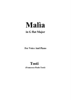 Malia (The Spell): G flat Major by Francesco Paolo Tosti