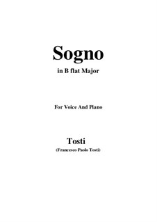 Sogno: B flat Maior by Francesco Paolo Tosti