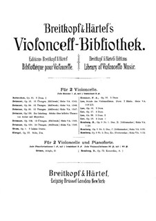 Three Duos for Two Cellos, Op.39: violoncelo parte II by Sebastian Lee
